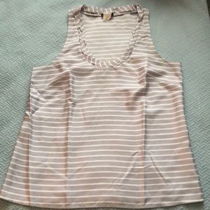 J. Crew | Striped Silk Shell